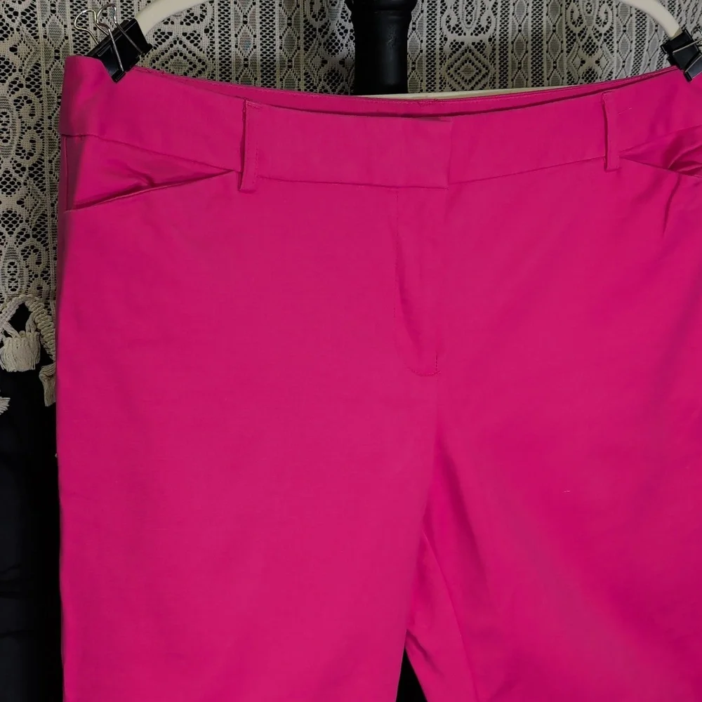 Liz Claiborne 16 Ankle Pants Ladies Pink Emma - Picture 3 of 12